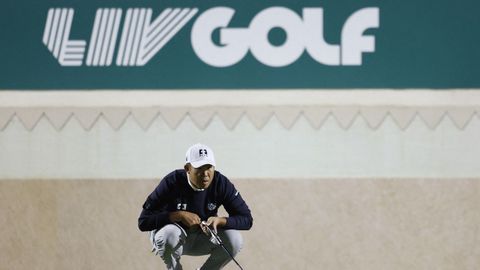 Byeong Hun An, este mi&eacute;rcoles, en la apertura del nuevo curso del LIV Golf.