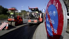 Las obras del carril bici en la avenida de A Pasaxe, en im�genes