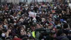 Manifestaci�n de apoyo a Navalni en Mosc�