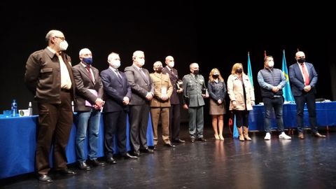 Alguno de los galardonados en el acto