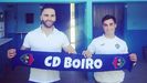 Cristian Pérez y Jonatan Fernández, en las instalaciones de Barraña