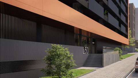 Infografía del edificio L50 que Los Campos desarrolla en Nuevo Roces