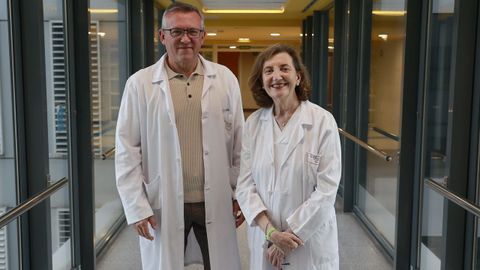 José Cuenca y Marisa Crespo, referentes en trasplante cardíaco, en el Chuac.