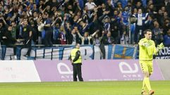 Estebanhorizontal.Esteban durante un partido en el Carlos Tartiere