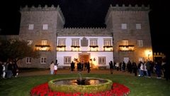 Alumbrado de Navidad del Pazo de Castrelos en una foto del pasado mes de noviembre