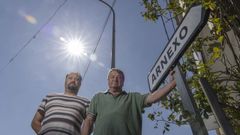 Loio y �scar, vecinos de Arnexo.