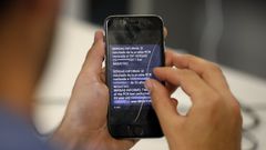 Un SMS recibido por un paciente que se someti� a una PCR con resultado negativo