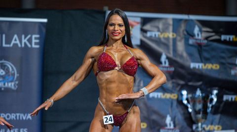 Judith Ruiz gan� el mes pasado el t�tulo de campeona de Espa�a de la�Asociaci�n Espa�ola de Fisicoculturismo y Fitness (AEFF) de M�laga.