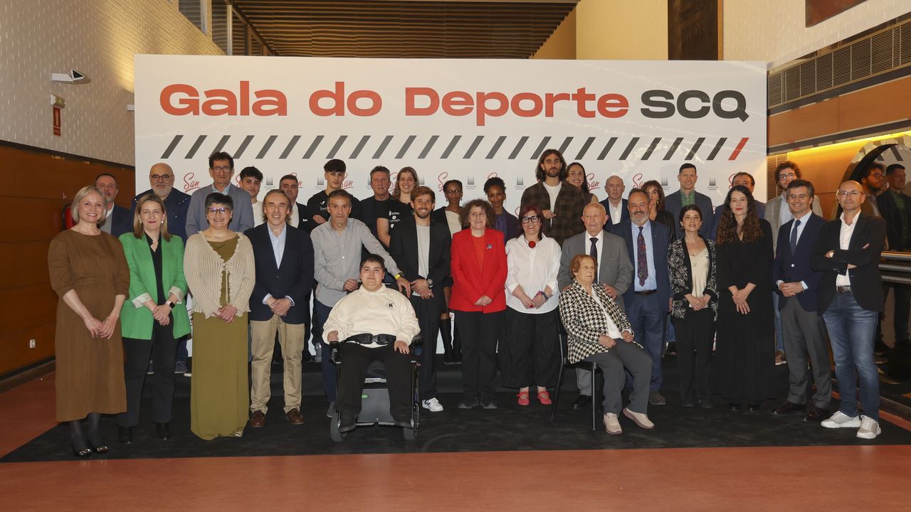 El deporte compostelano disfruta de su gala anual y su variado repertorio