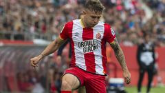 Maffeo Girona.Pablo Maffeo, durante un encuentro con el Girona