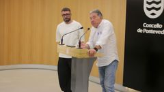 Presentaci�n del alcalde y de Pablo M�ndez sobre la Feira Franca en el Concello