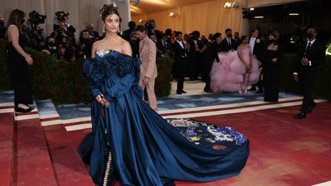 Taylor Hill, a su llegada a la Met Gala