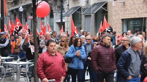 La manifestaci�n, a su paso por San Bernardo