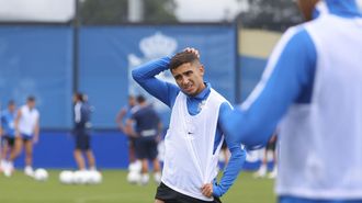 Yeremay, en el entrenamiento de este jueves