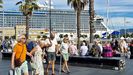 Cruceristas en Vigo, que también tendrán que pagar la tasa