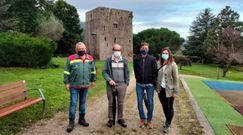 Representantes del Concello de Culleredo en el certamen Vilas en Flor