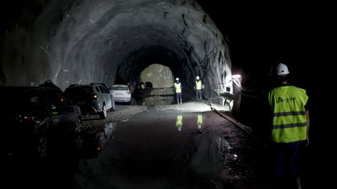 Obras de los tneles del tren al puerto exterior