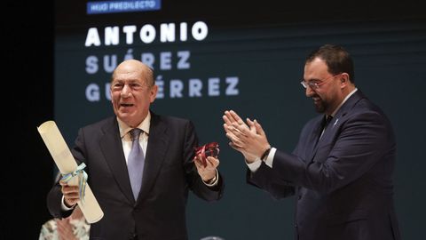El empresario asturmexicano Antonio Su�rez, reconocido como Hijo Predilecto 