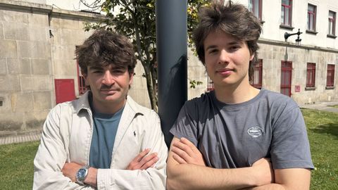 De izquierda a derecha, Mariano Stinga y Enrique Lagos. 