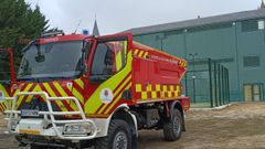 Cami�n de bomberos para el servicio anti incendios de Trives.