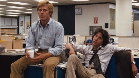 Redford y Hoffman interpretan a dos periodistas en��Todos los hombres del presidente�