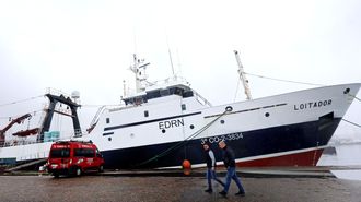 El Loitador, amarrado en los muelles de Vigo este fin de semana despu�s de su reforma integral.