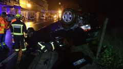 La salida de v�a se produjo de madrugada en Vilalonga, en Sanxenxo
