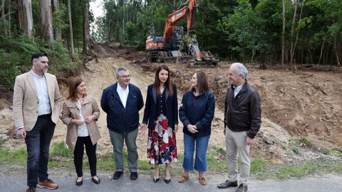 La conselleira visit� la localidad para conocer el avance de las obras en la parcelaria