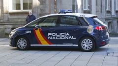 Imagen de archivo de un coche de la Polic�a Nacional por la calle Michelena